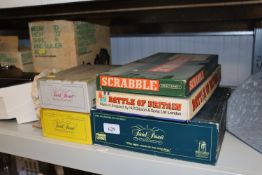 Five various boxed games