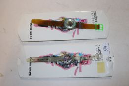 Two Swatch watches