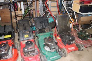 A Qualcast Turbo 40 petrol lawn mower