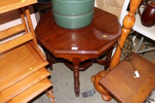 An Edwardian octagonal window table