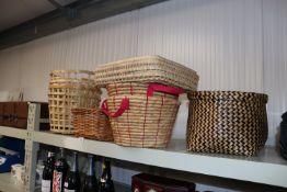 A quantity of basket and wicker ware