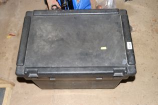 A fishing tackle box and a Fladden three piece bea