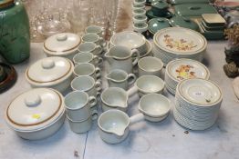 A quantity of Homespun stoneware dinnerware