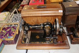 A Singer sewing machine