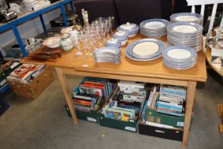 A retro style extending dining table