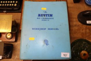 An Austin A55 Cambridge MkII workshop manual