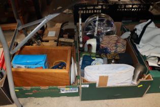 Two boxes of miscellaneous kitchenalia etc