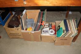 A large collection of various LPs and CDs etc