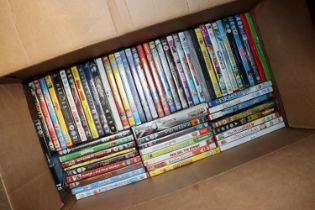 A quantity of DVDs