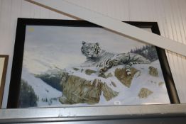 A print of a snow leopard