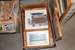 A quantity of various picture frames and mirrors e