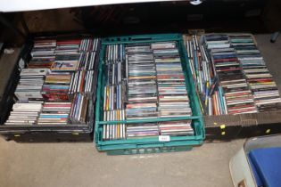 Three boxes of miscellaneous CDs