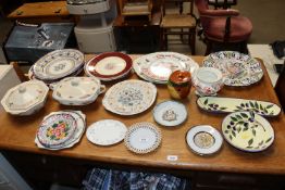 A quantity of various decorative china, pottery pl
