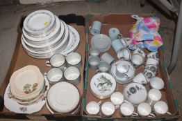 A quantity of Royal Doulton dinnerware and two box