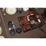 A Zeiss Icon camera No.2780966, carrying case, len