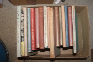 A box of various books