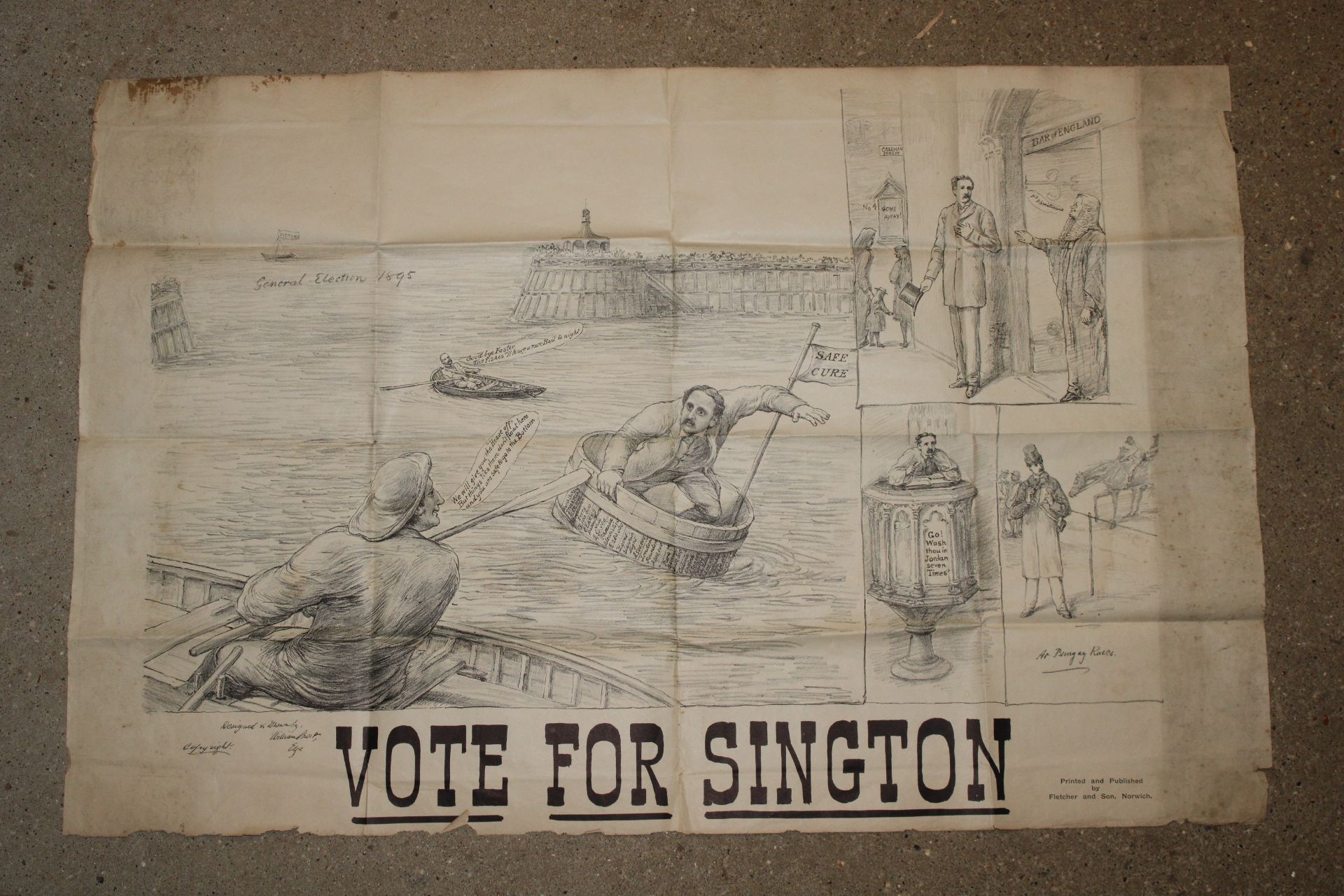 A Political poster "Vote For Signton", designed an