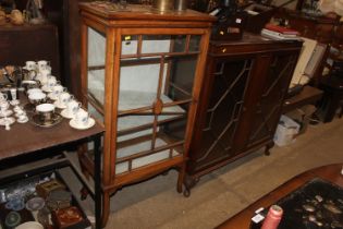 A late 19th Century rosewood display cabinet