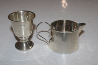 T.H. Hazelwood, Birmingham silver cream jug and a