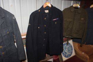 A WWII Royal Signals Captains dress jacket named t