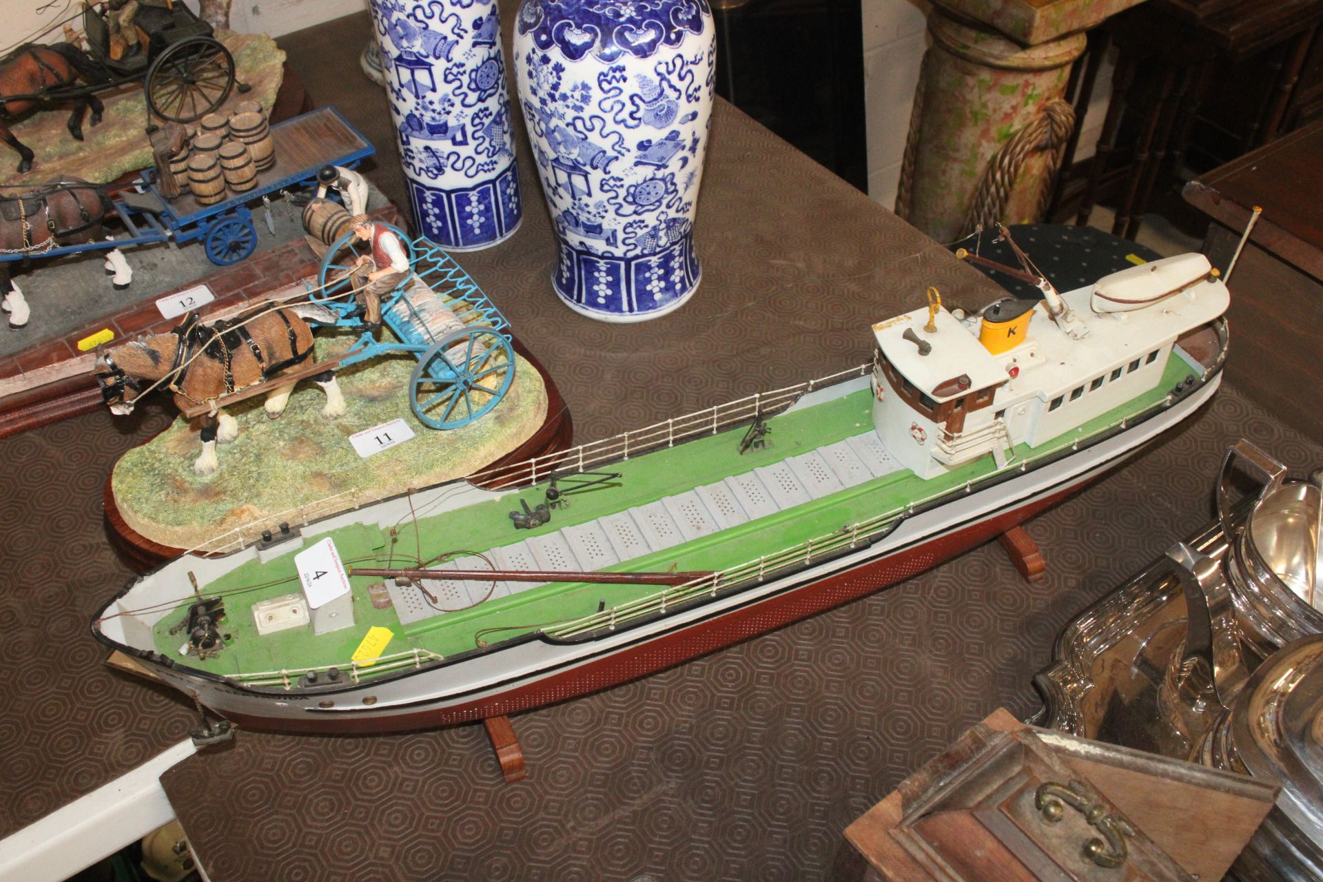 A model of the cargo ship "Peiter Geertruida"