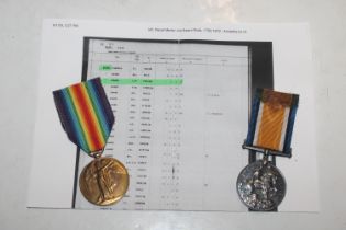 A WWI pair of medals to 99311 J.S. Smith RNR