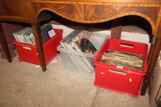 Three boxes of miscellaneous albums and 78rpm reco