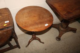 A 19th Century mahogany tripod occasional table