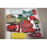 A tray box of miscellaneous Dinky, Meccano and oth