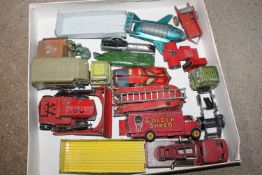 A tray box of miscellaneous Dinky, Meccano and oth