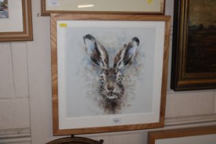 John Ryan, acrylic "Brown Hare"