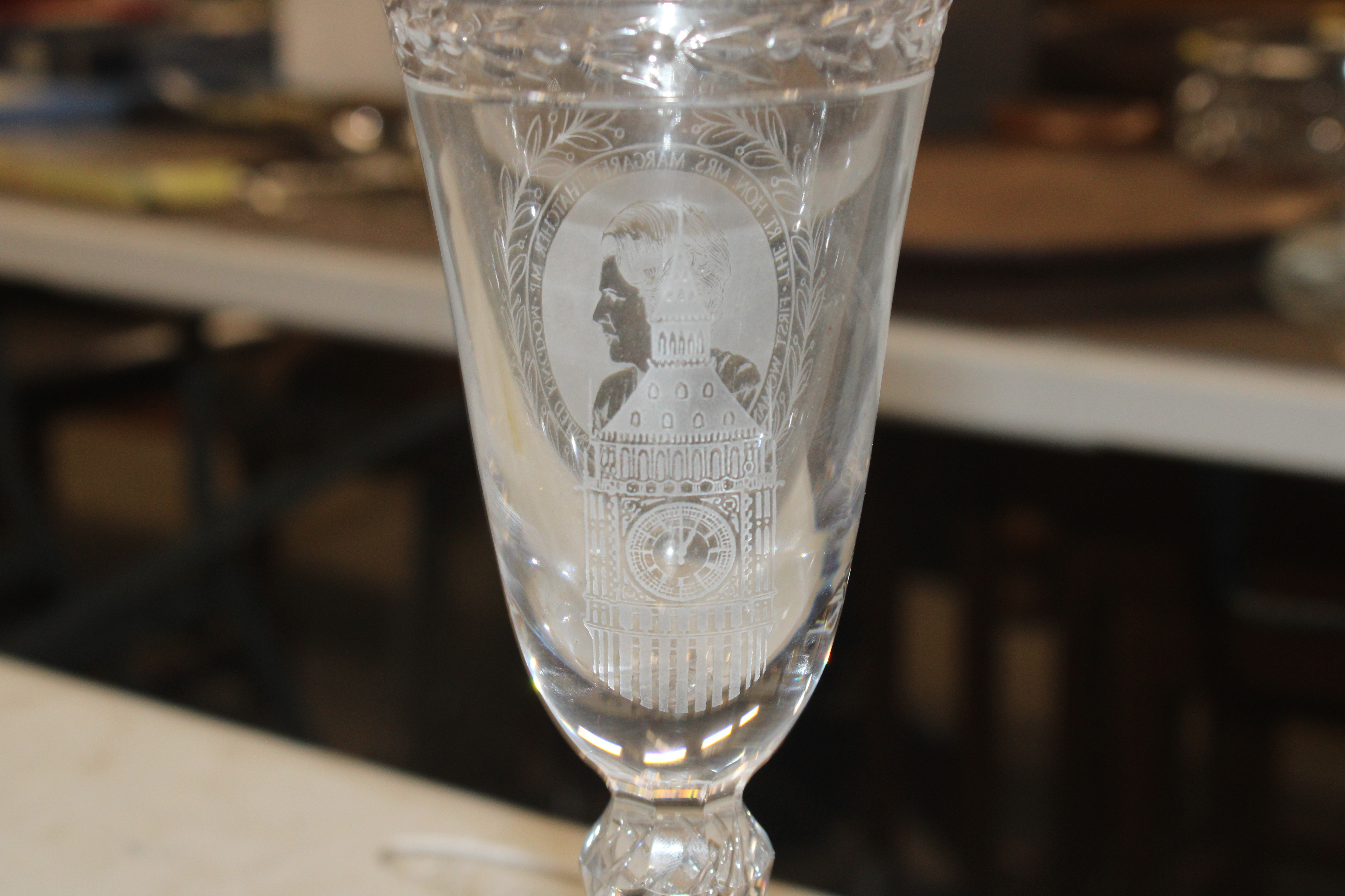 A cut glass celery vase; a large Royal Commemorati - Image 9 of 19