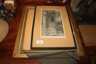 After John Sell Cotman, print of "South Door Totten