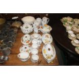 A collection of Royal Worcester "Evesham" pattern