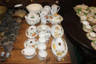 A collection of Royal Worcester "Evesham" pattern