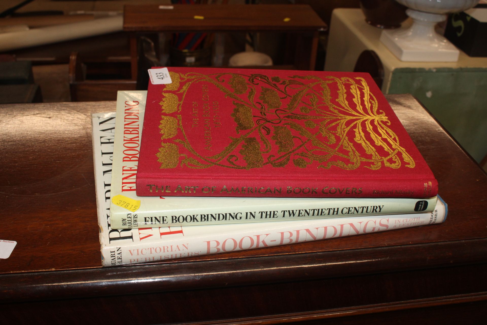 Three various books on book binding