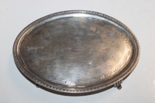 A Scottish silver oval tea pot stand, Edinburgh 1788, approx. 3.5oz (114gms) makers mark D.M.