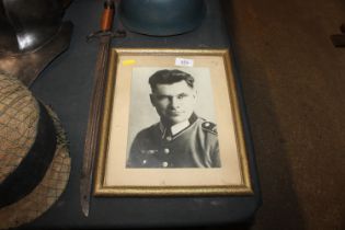 A Japanese WWII Bayonet and a German photograph