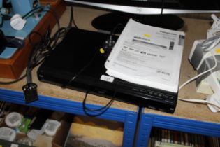 A Panasonic DVD recorder lacking remote control