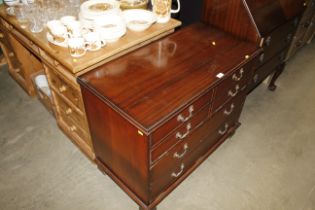 A reproduction mahogany Hi-Fi cabinet