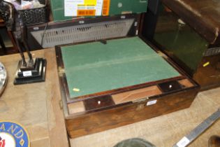 A 19th Century rosewood writing slope