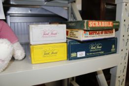 A collection of board games