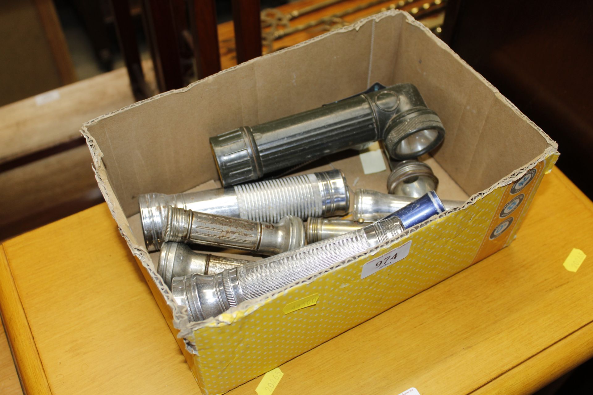 A box of Vintage and other torches