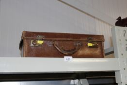 A vintage leather case