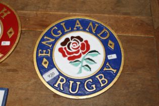 A reproduction England Rugby sign (195)