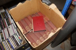 A box of Dicken's books