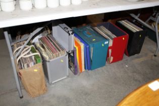 Four cases and a bag of various records