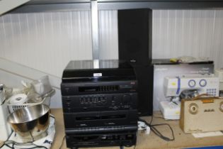 A Pye HiFi and a pair of two way speakers