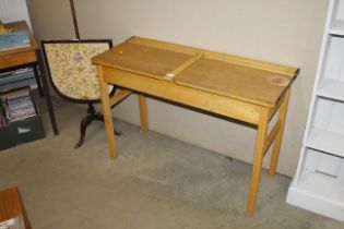 A twin school desk