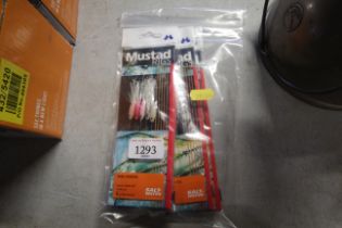 A quantity of Mustad fishing rigs